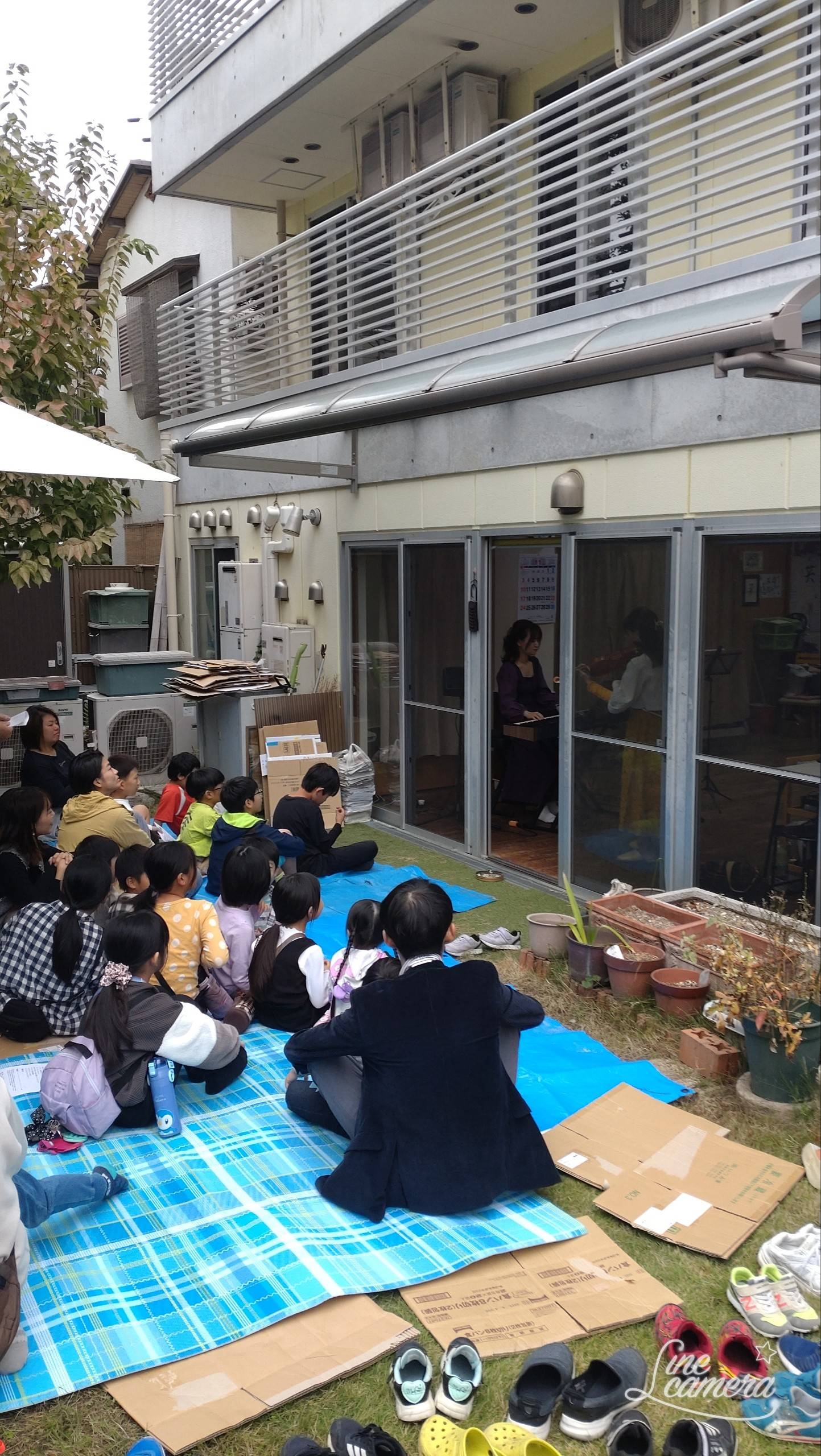 コンサートの様子(佃子ども食堂@共生ホームひまわりの家)